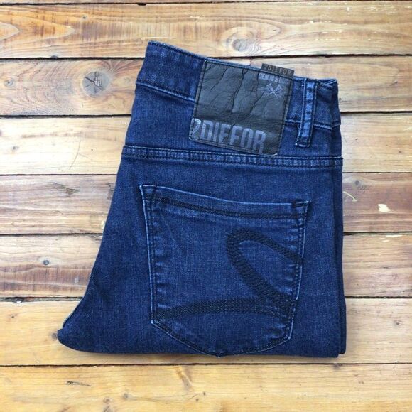 2DIEFOR men dark blue jeans stretchy denim size 29 Eye WIDE 2D4 - Picture 4 of 12